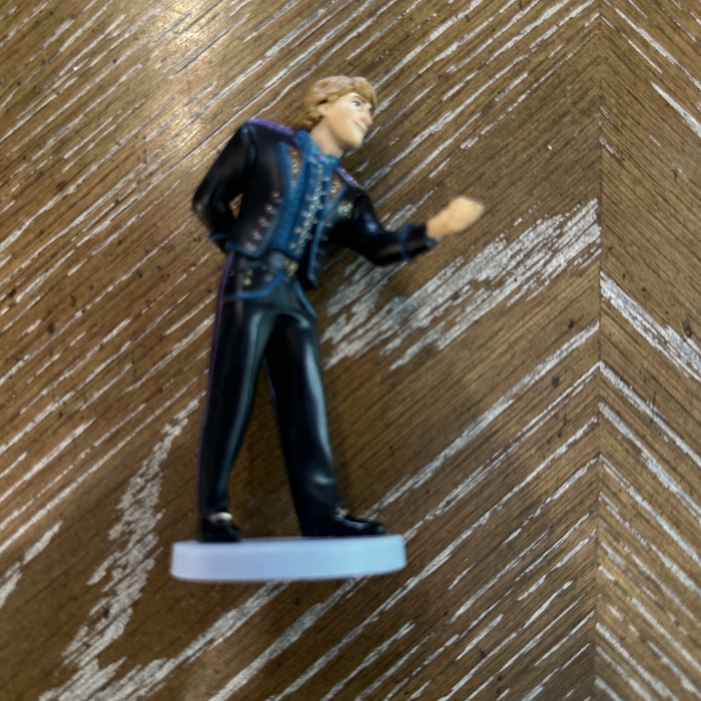 Disney Frozen Kristoff Mini Figure‎ Formal Black Purple Outfit PVC Figurine